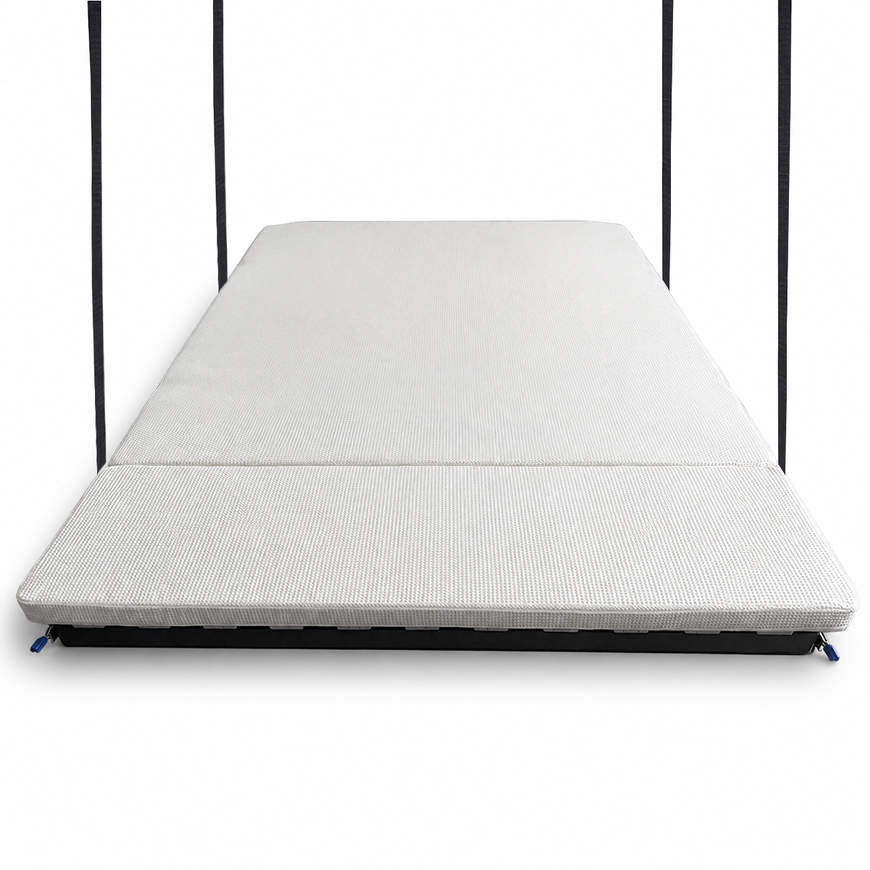 RoamLabX elevator bed frame expanded to full sleeping length