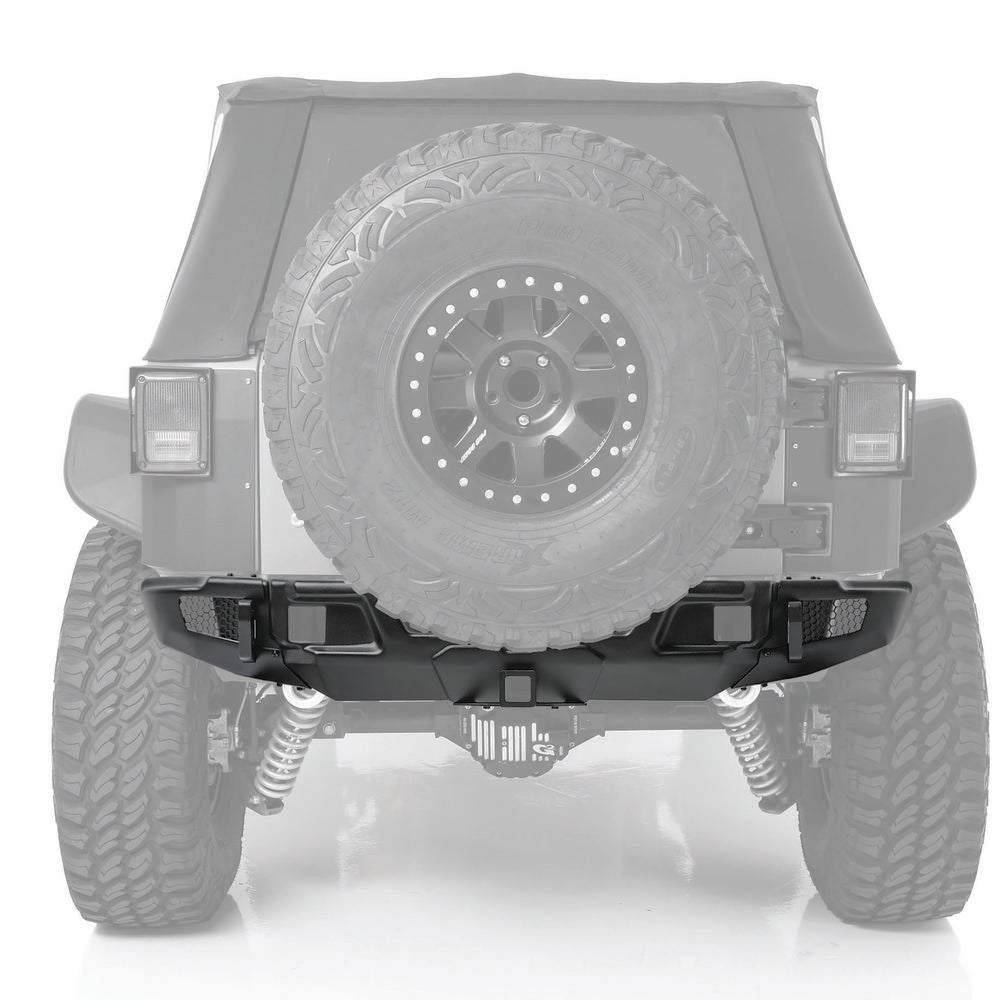 Letke Offroad Rear Bumper – Textured Black (2018+ Jeep Wrangler JL/JLU)