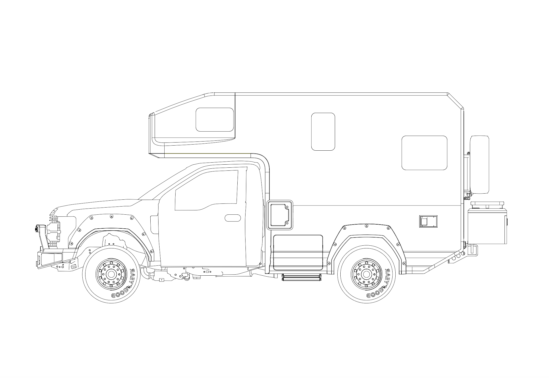 RoamLabX Carbon Fiber–Kevlar Expedition Camper Shell