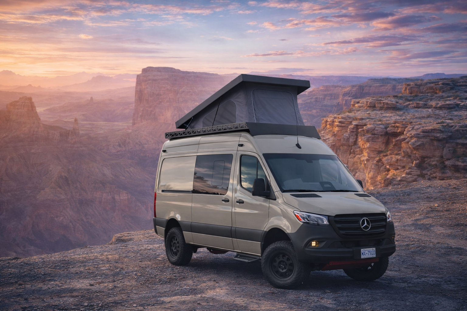 Sprinter Carbon Fiber Roof-Top Tent System