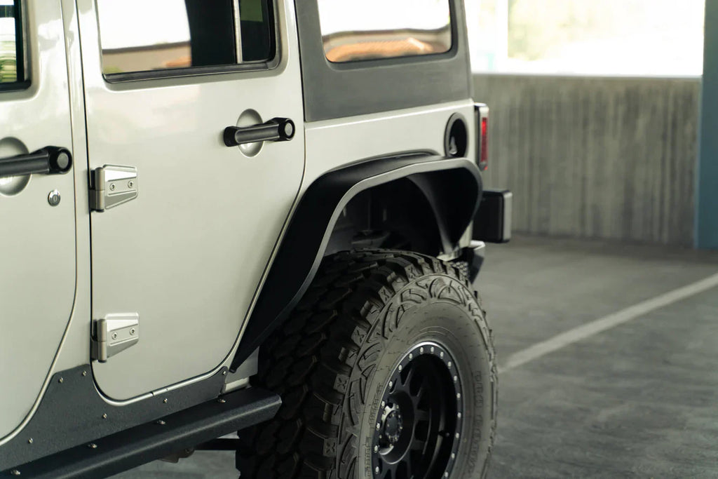 Letke Offroad CC Fender Flares – Textured Black (2007–2018 Jeep Wrangler JK/JKU)
