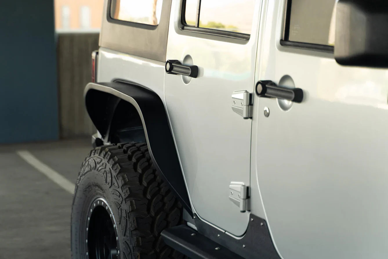 Letke Offroad CC Fender Flares – Textured Black (2007–2018 Jeep Wrangler JK/JKU)