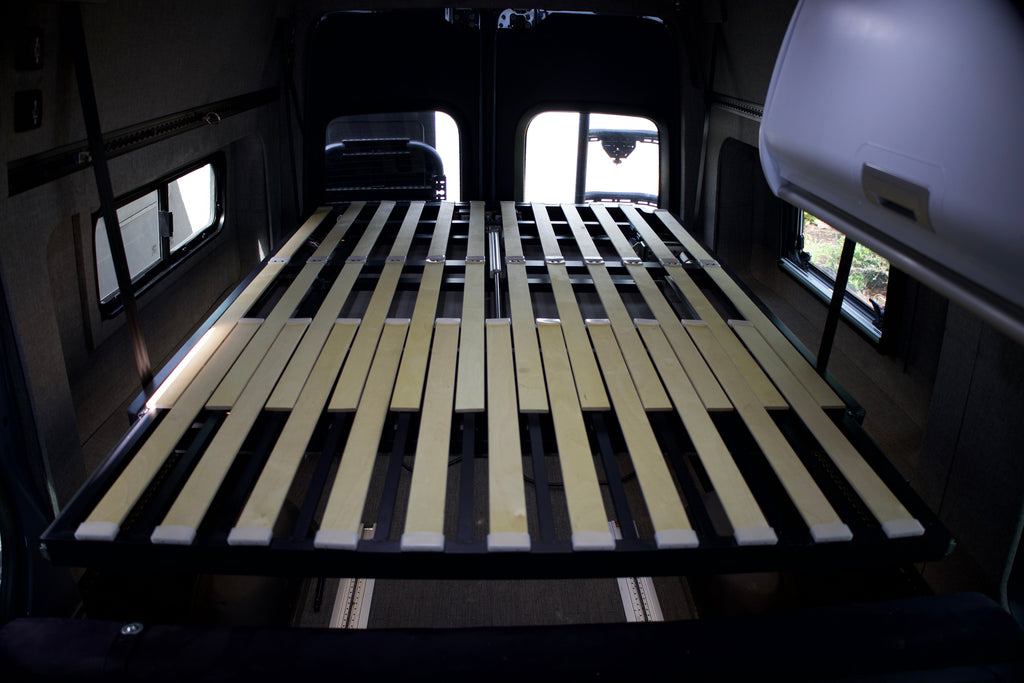 Camper Van Expandable Elevator Bed