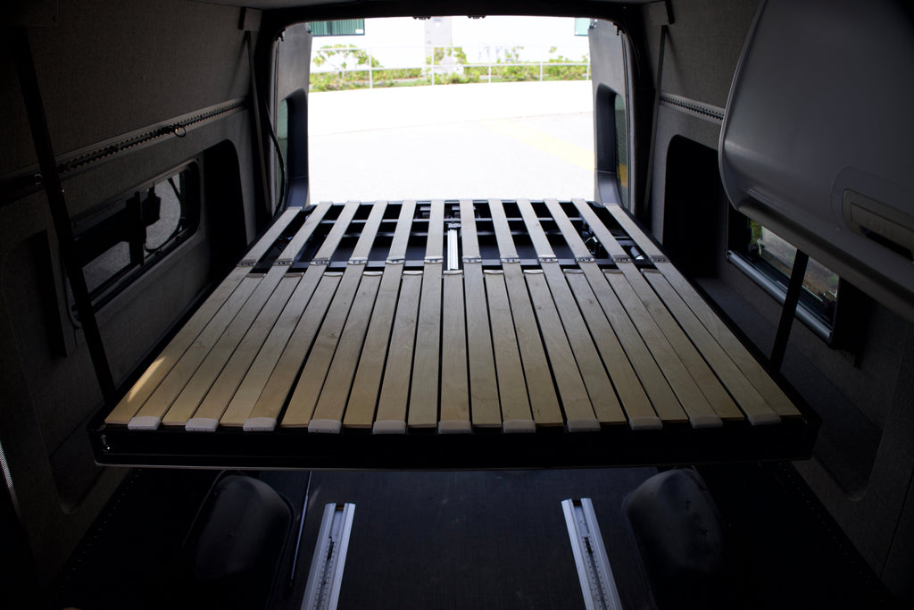 Camper Van Expandable Elevator Bed
