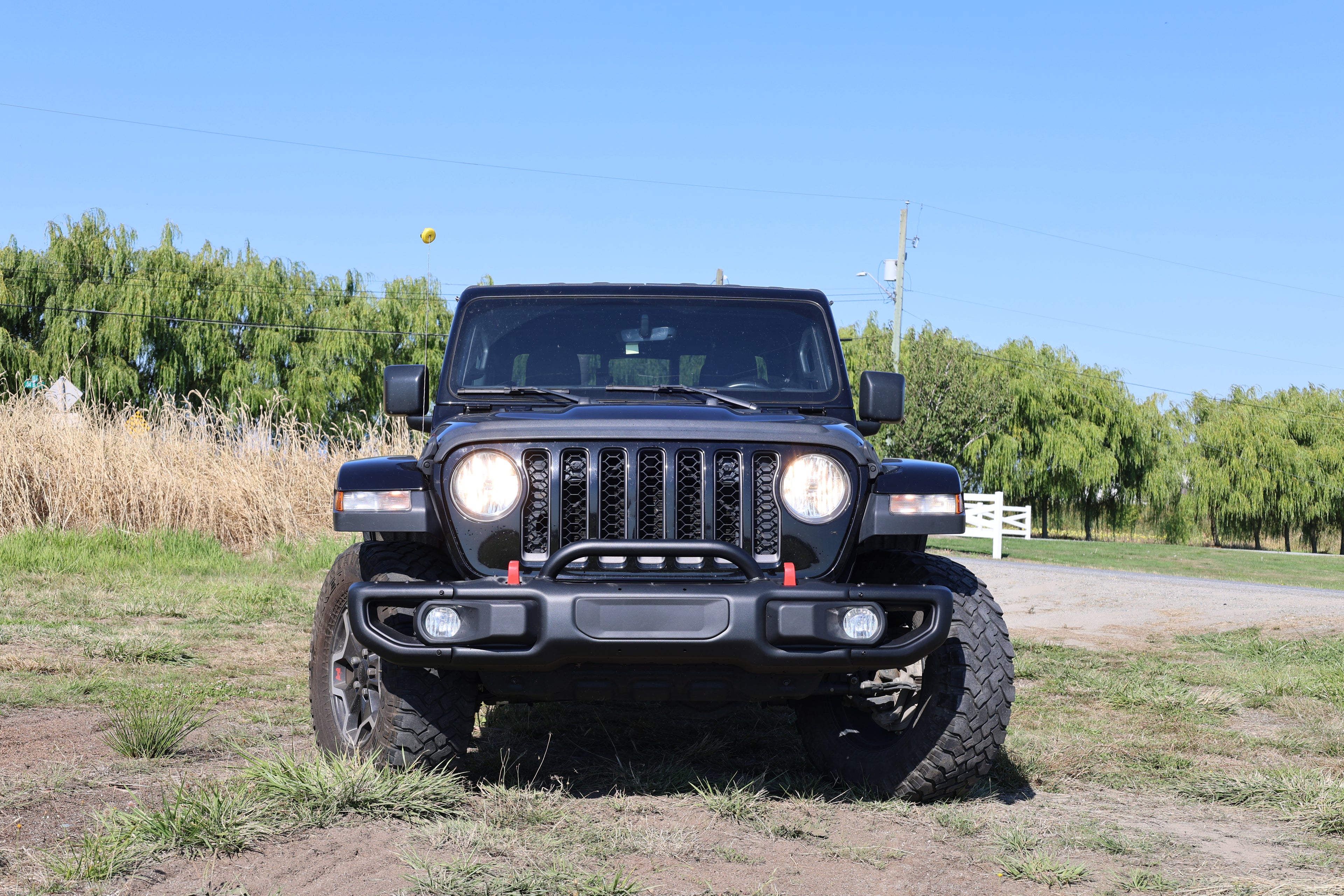 Heavy Duty Metal Front Bumper for Jeep Wrangler & Gladiator OEM Style