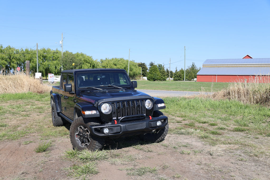 Letke Offroad Front Bumper – Steel, Textured Black (2018–2024 Jeep Wrangler JL 10th Anniversary Edition, No Sensor Holes)
