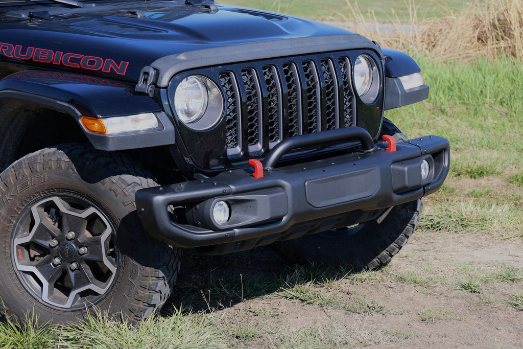 Heavy Duty Metal Front Bumper for Jeep Wrangler & Gladiator OEM Style