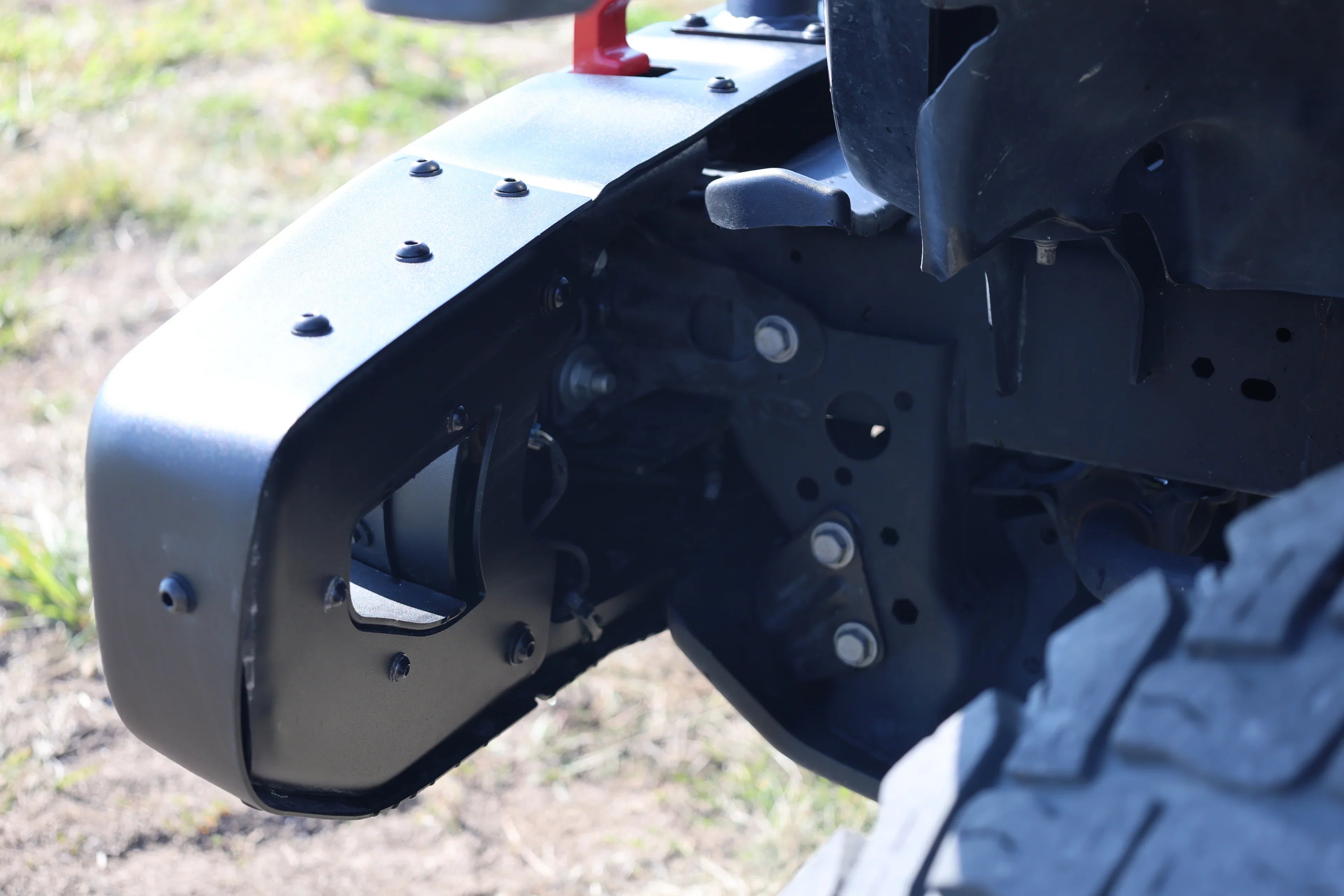 Letke Offroad Front Bumper – Steel, Textured Black (2018–2024 Jeep Wrangler JL 10th Anniversary Edition, No Sensor Holes)