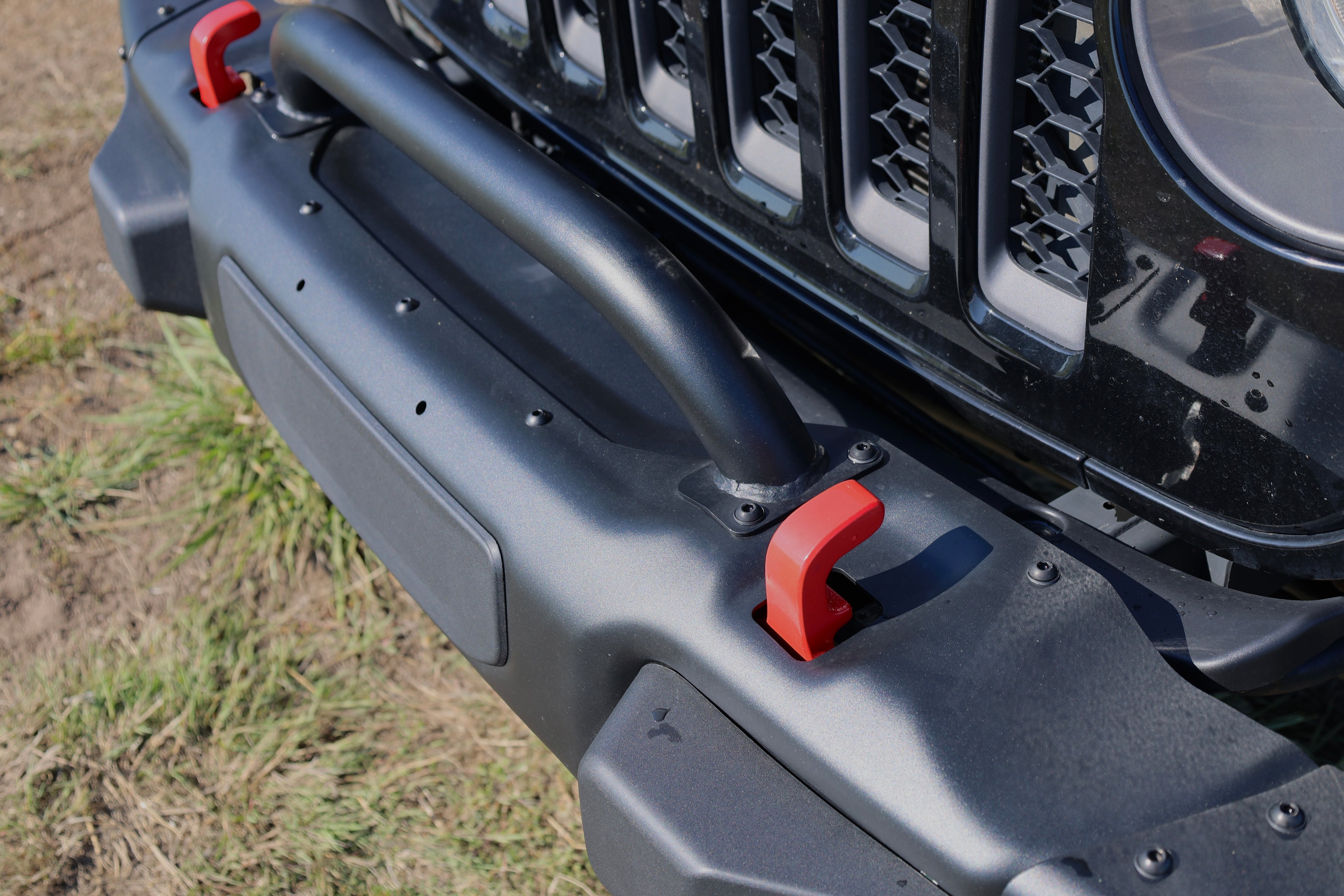 Heavy Duty Metal Front Bumper for Jeep Wrangler & Gladiator OEM Style