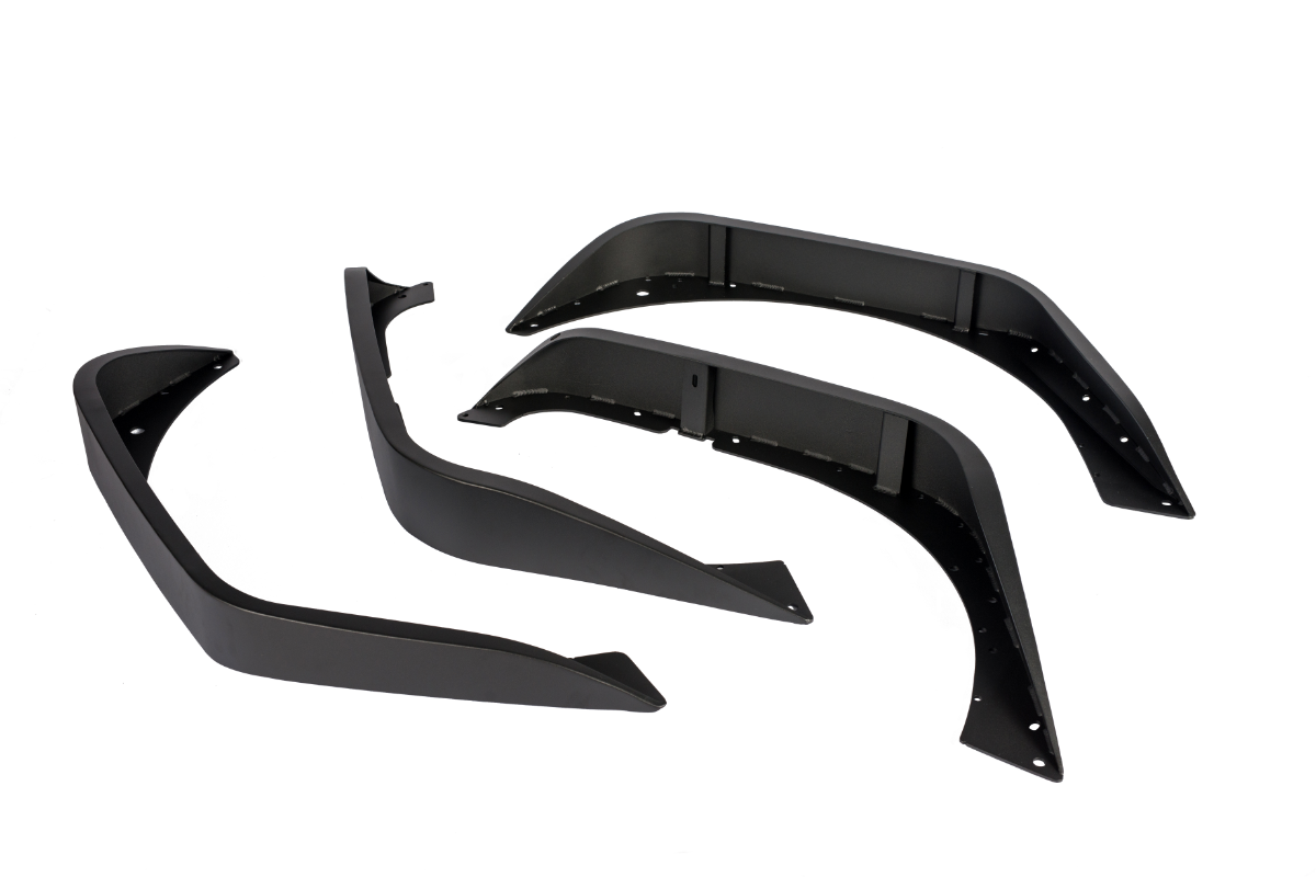Letke Offroad CC Fender Flares – Textured Black (2007–2018 Jeep Wrangler JK/JKU)