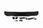 Letke Offroad Nerf Style Rear Bumper – Aluminum, Textured Black (2018–2024 Jeep Wrangler JL/JLU)