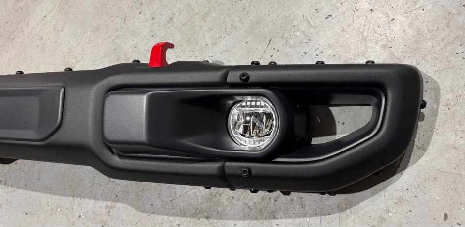 Letke Offroad Front Bumper – Aluminum, Textured Black (2018–2024 Jeep Wrangler JL 10th Anniversary Edition)