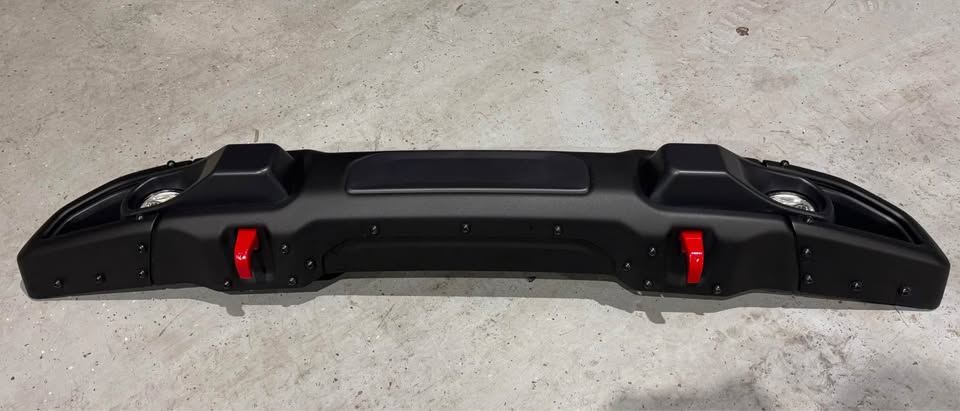 Letke Offroad Front Bumper – Aluminum, Textured Black (2018–2024 Jeep Wrangler JL 10th Anniversary Edition)