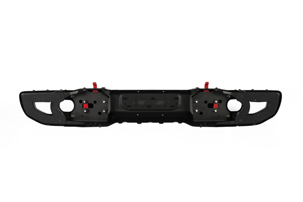 Letke Offroad Front Bumper – Steel, Textured Black (2018–2024 Jeep Wrangler JL 10th Anniversary Edition, No Sensor Holes)