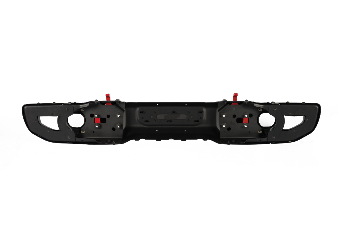 Letke Offroad Front Bumper – Steel, Textured Black (2018–2024 Jeep Wrangler JL 10th Anniversary Edition, No Sensor Holes)
