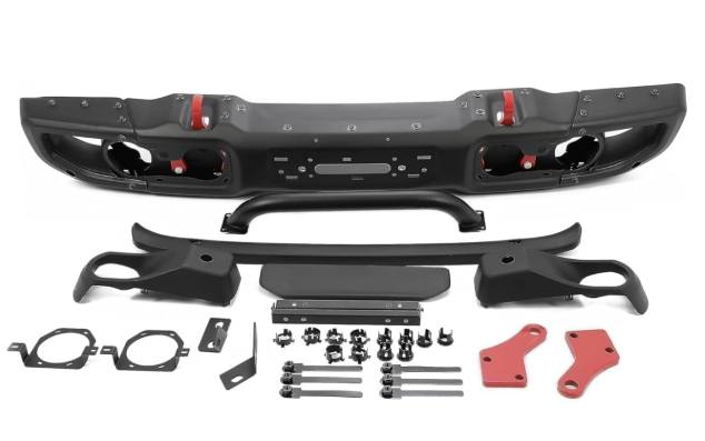 Heavy Duty Metal Front Bumper for Jeep Wrangler & Gladiator OEM Style