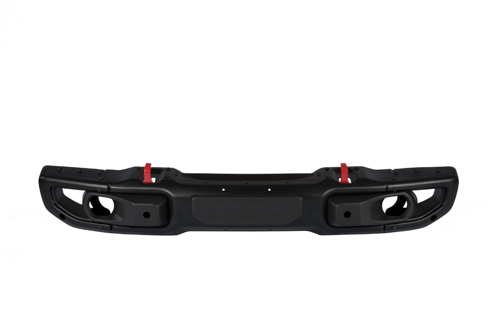 Letke Offroad Front Bumper – Steel, Textured Black (2018–2024 Jeep Wrangler JL 10th Anniversary Edition, No Sensor Holes)