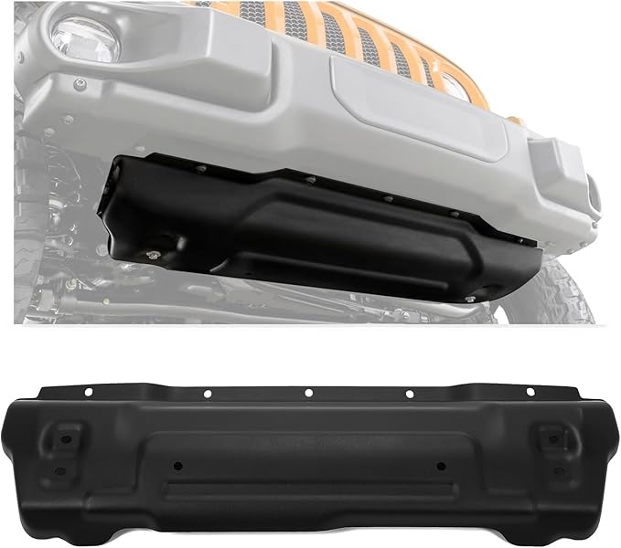 Letke Offroad Skid Plate – Front, Textured Black (2018–2024 Jeep Wrangler JL 10th Anniversary Edition)