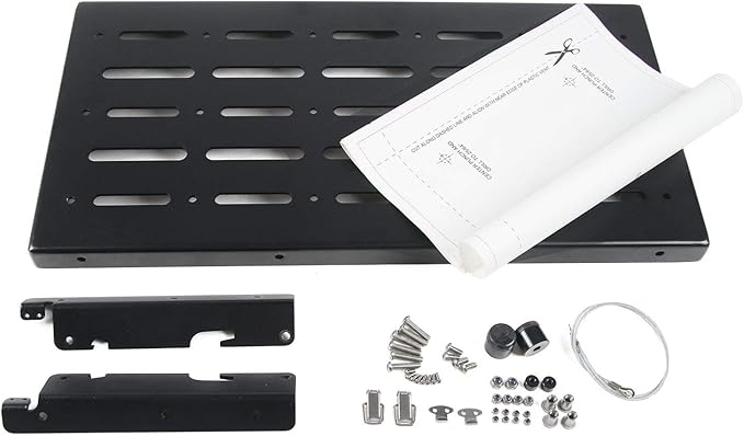 Letke Offroad Tailgate Table – Rear Foldable Cargo Shelf, Black (2007–2018 Jeep Wrangler JK/JKU)
