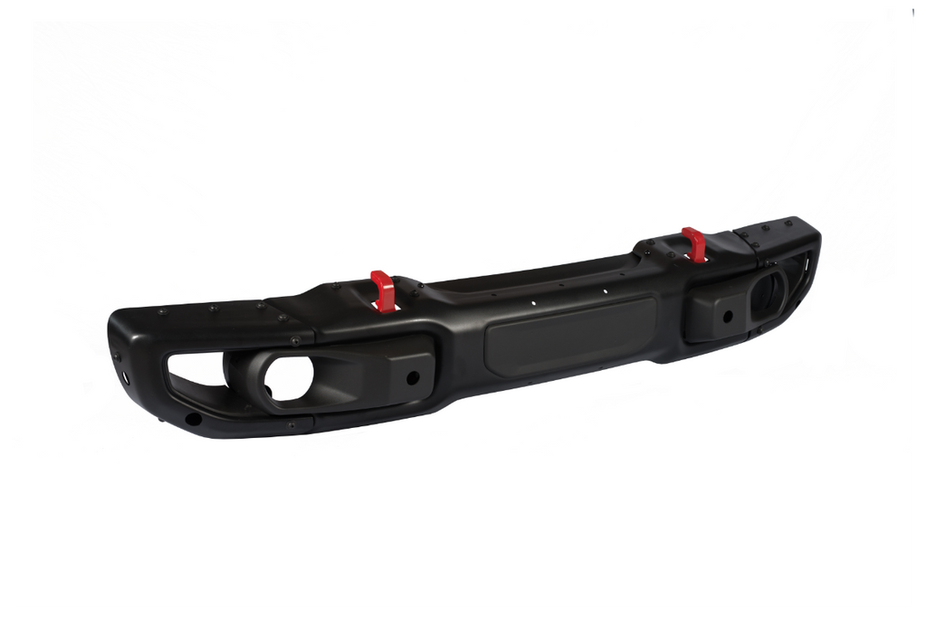 Letke Offroad Front Bumper – Steel, Textured Black (2018–2024 Jeep Wrangler JL 10th Anniversary Edition, No Sensor Holes)