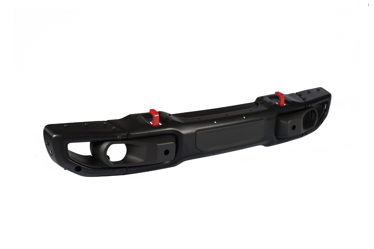 Letke Offroad Front Bumper – Steel, Textured Black (2018–2024 Jeep Wrangler JL 10th Anniversary Edition, No Sensor Holes)