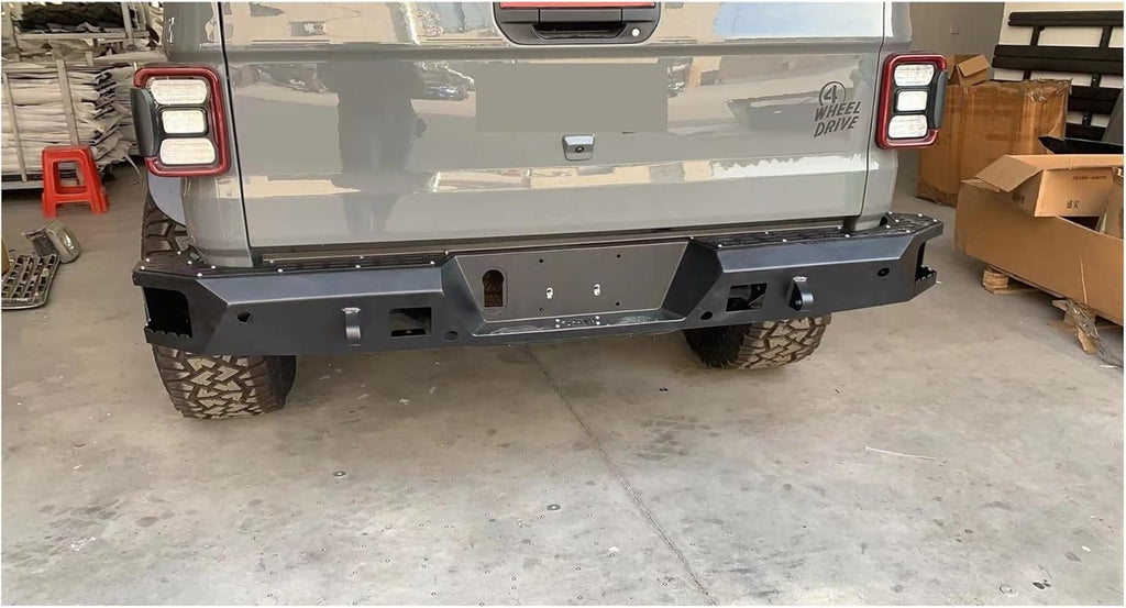 Letke Offroad Rear Bumper – Textured Black (2020+ Jeep Gladiator JT)
