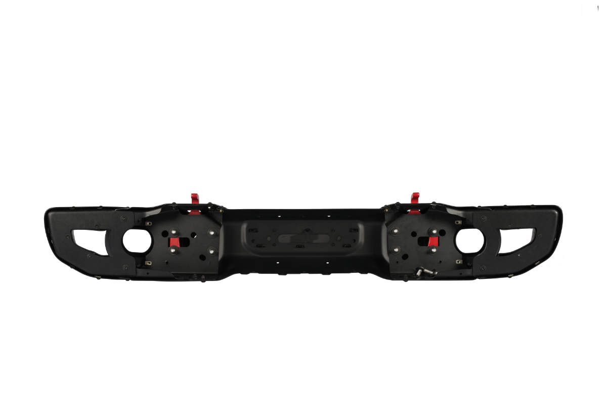 Letke Offroad Front Bumper – Steel, Textured Black (2018–2024 Jeep Wrangler JL 10th Anniversary Edition, No Sensor Holes)
