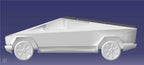Carbon Fiber Cybertruck Pop-Top Tent Camper