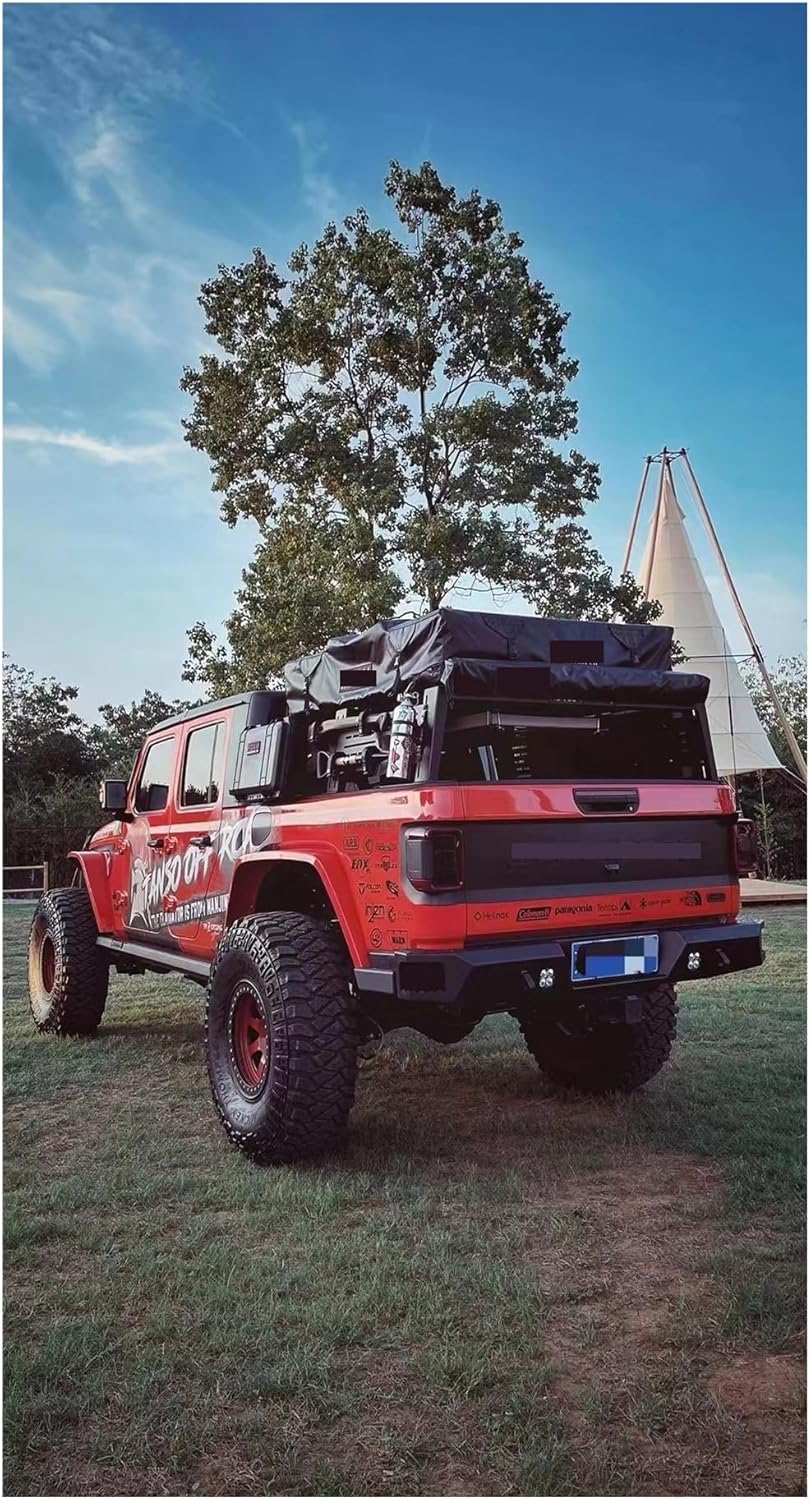 Letke Offroad Rear Bumper – Textured Black (2020+ Jeep Gladiator JT)