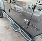 Letke Offroad Steps – Textured Black, Cab Length (2020–2022 Jeep Gladiator JT 4-Door)