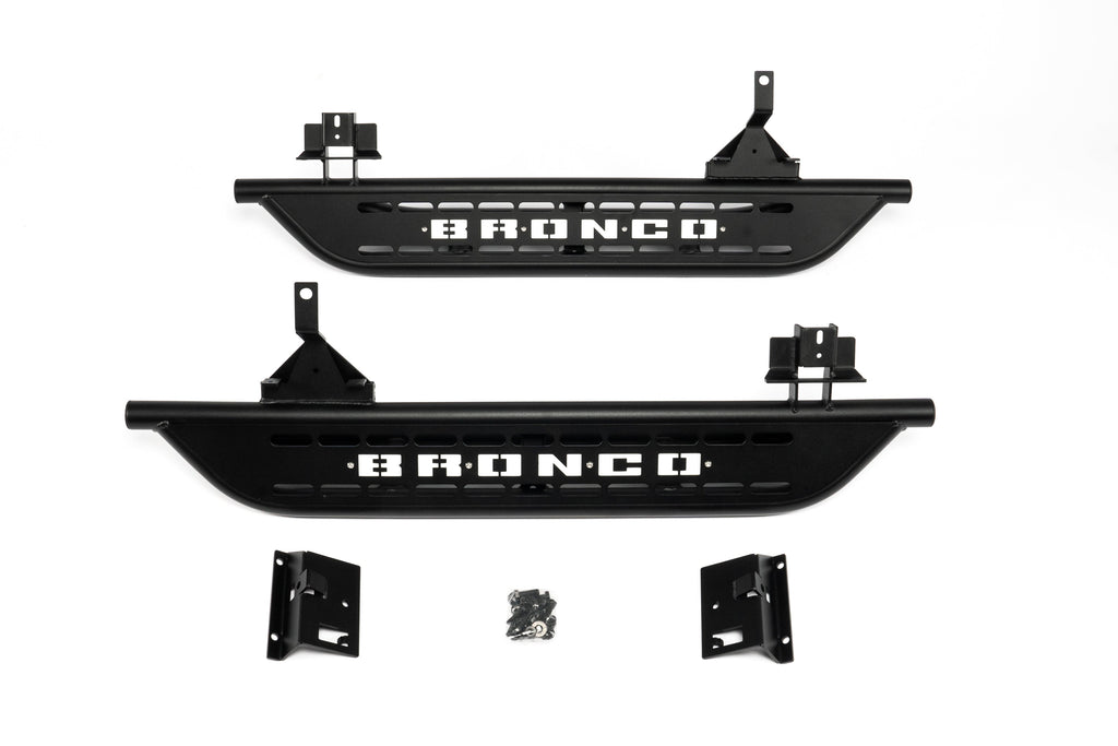 Letke Offroad Side Steps – Textured Black, Cab Length (2021–2023 Ford Bronco 2-Door)