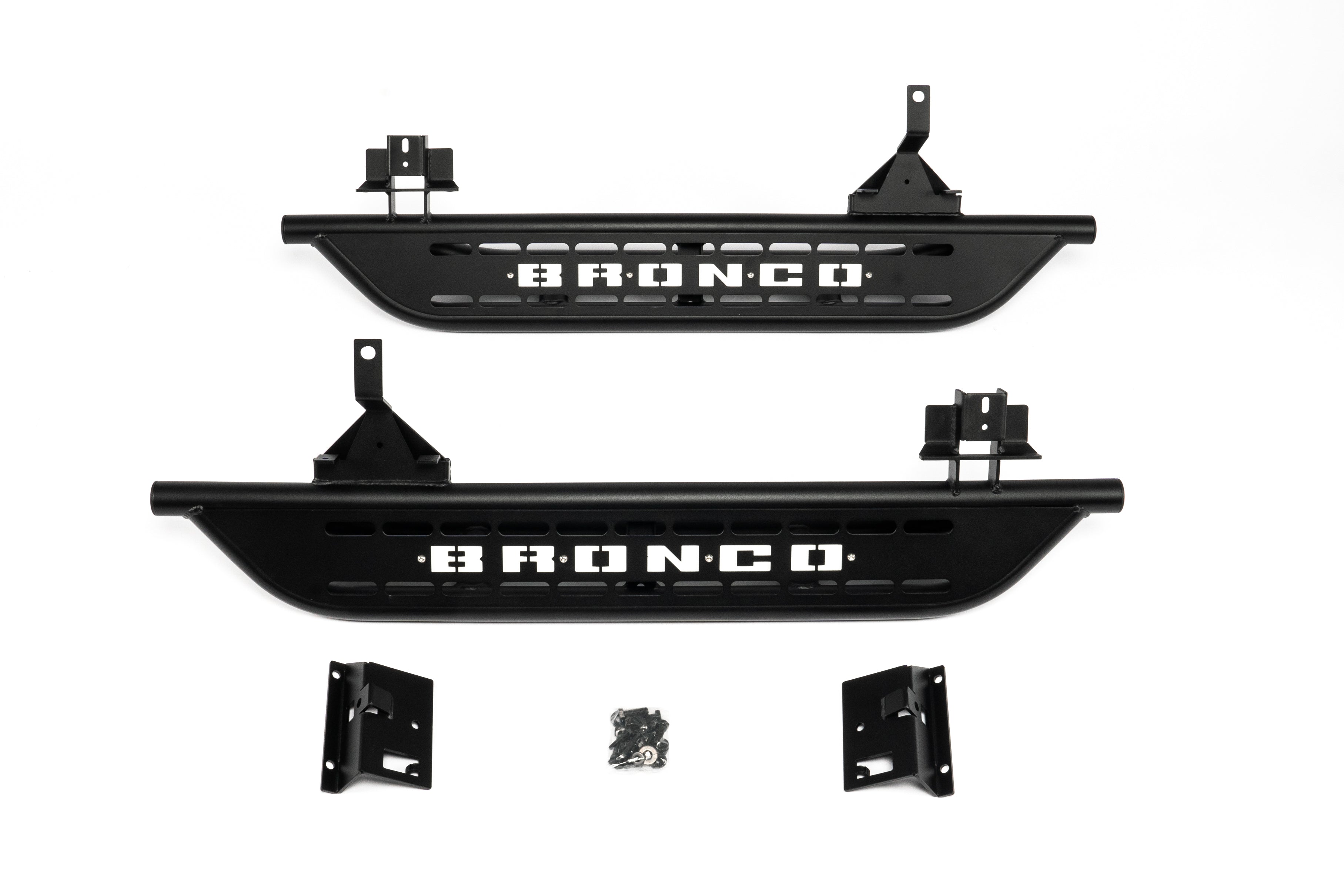 Letke Offroad Side Steps – Textured Black, Cab Length (2021–2023 Ford Bronco 2-Door)