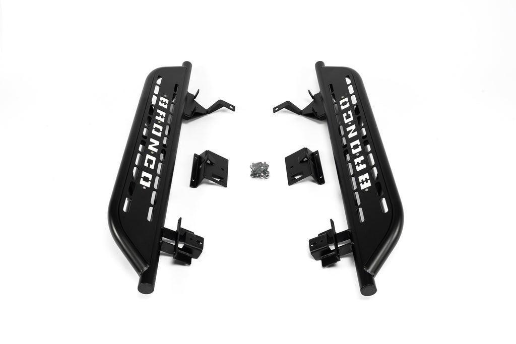 Letke Offroad Side Steps – Textured Black, Cab Length (2021–2023 Ford Bronco 2-Door)