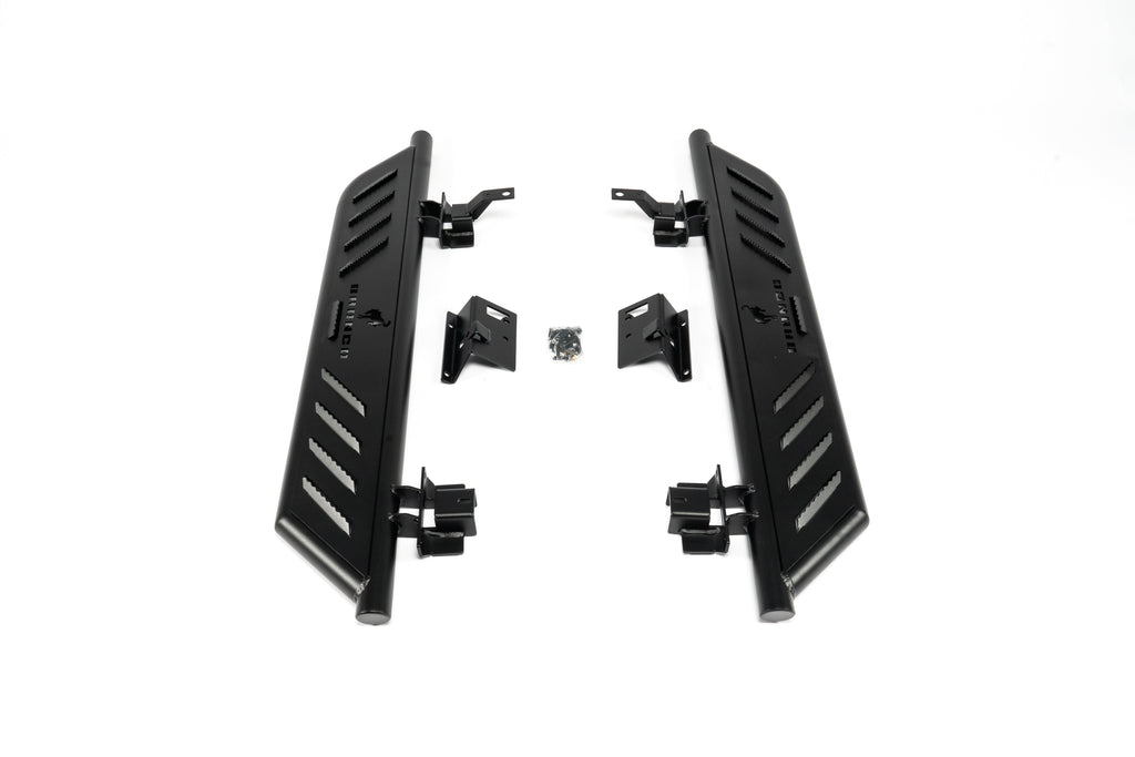 Letke Offroad Running Boards – Nerf Style, Textured Black (2021–2025 Ford Bronco 2-Door)