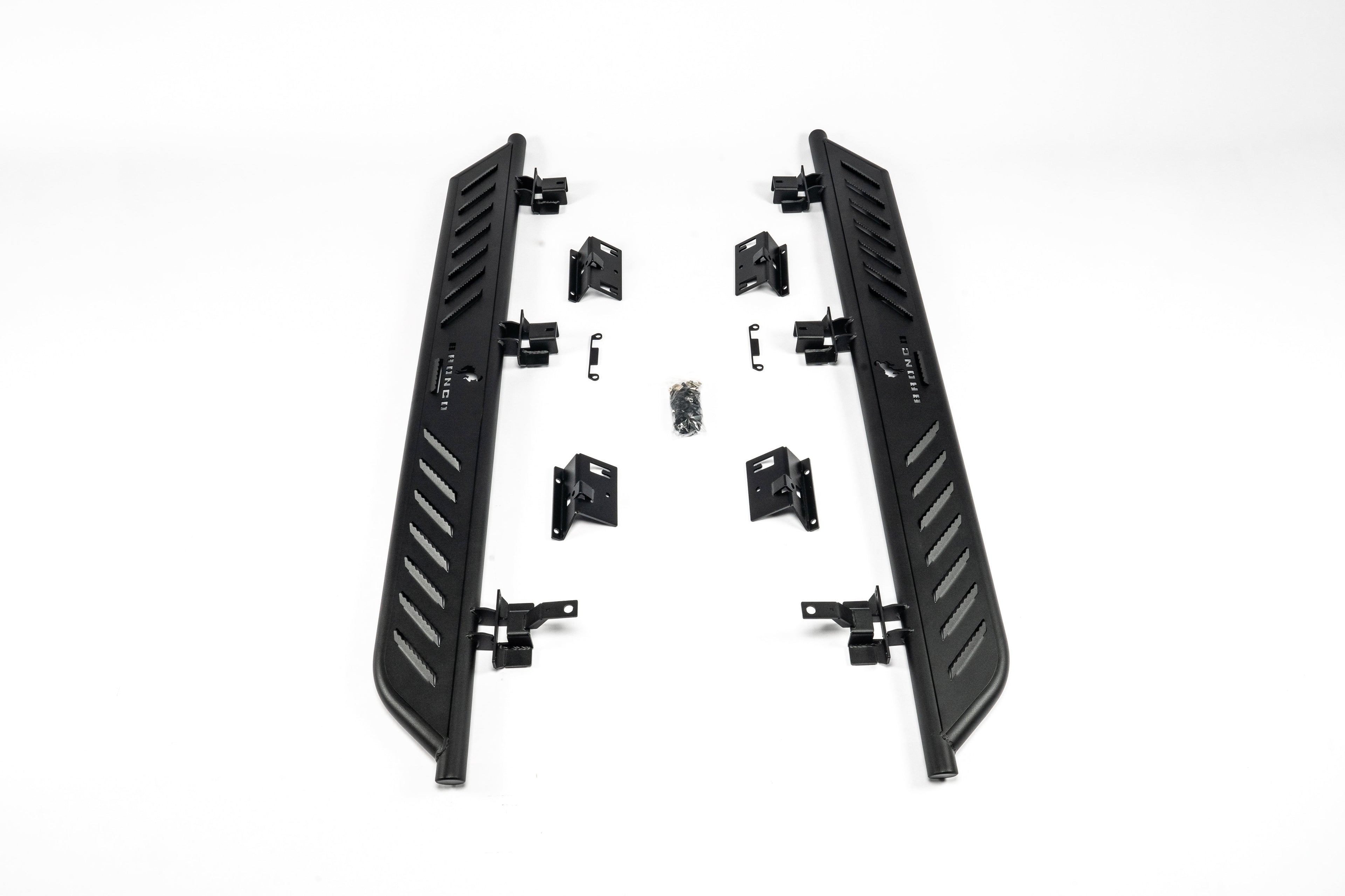 Letke Offroad Nerf Steps / Running Boards – Textured Black, Cab Length (2021–2025 Ford Bronco 4-Door)
