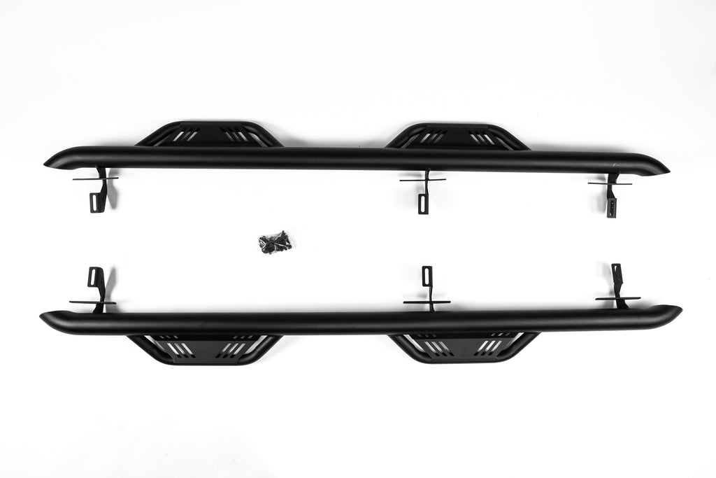 Letke Offroad Nerf Steps / Running Boards – Textured Black, Cab Length (2020–2022 Jeep Gladiator JT 4-Door)