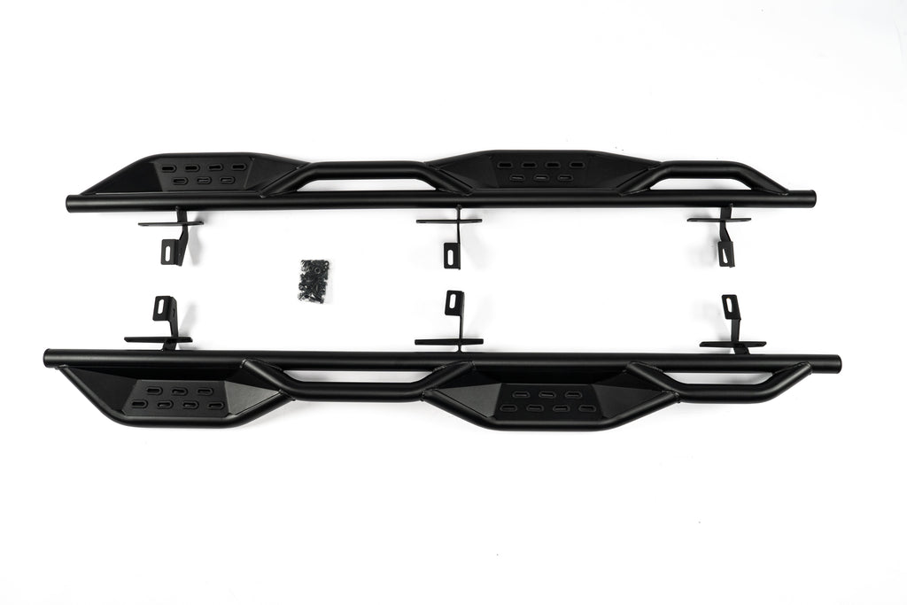 Letke Offroad Steps – Textured Black, Cab Length (2020–2022 Jeep Gladiator JT 4-Door)