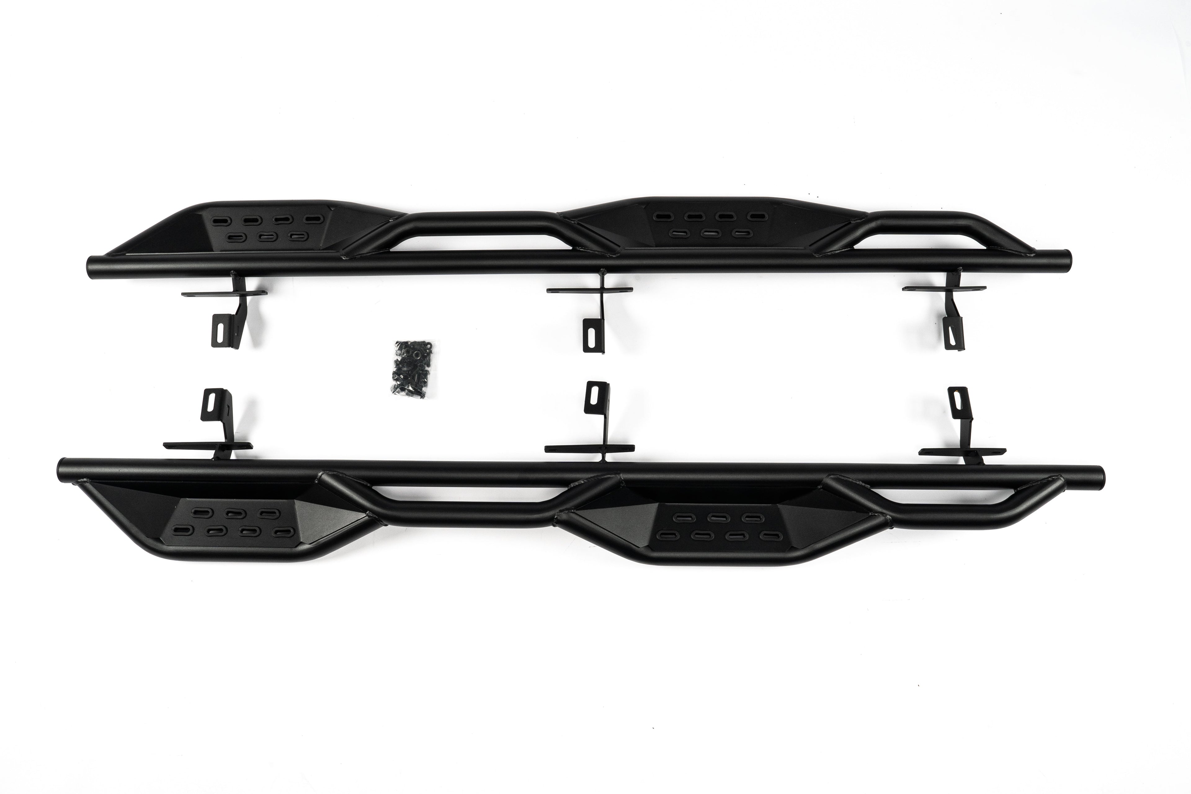 Letke Offroad Steps – Textured Black, Cab Length (2020–2022 Jeep Gladiator JT 4-Door)