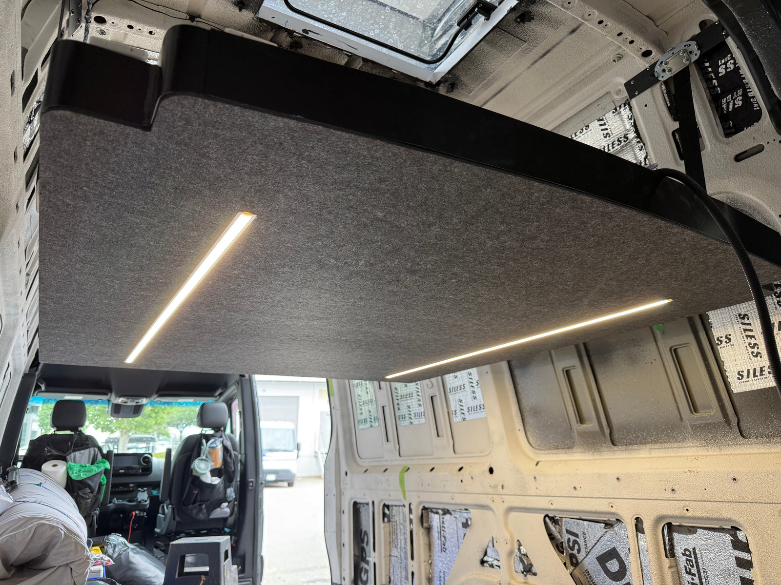 RoamLabX Elevator Bed automotive-grade felt liner bottom panel upgrade