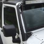 Letke Offroad A-Pillar Light Mount Rack – Textured Black (2007–2018 Jeep Wrangler JK/JKU)