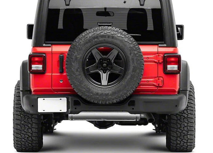 Letke Offroad Rear Bumper – Steel, Textured Black (2018–2024 Jeep Wrangler JL/JLU)