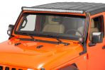 Letke Offroad A-Pillar Light Mount Rack – Textured Black (2018–2024 Jeep Wrangler JL/JLU)